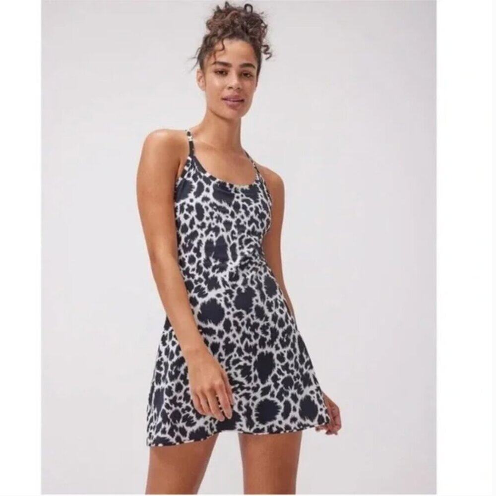 Outdoor Voices The Exercise Dress in Dalmatian Animal Print